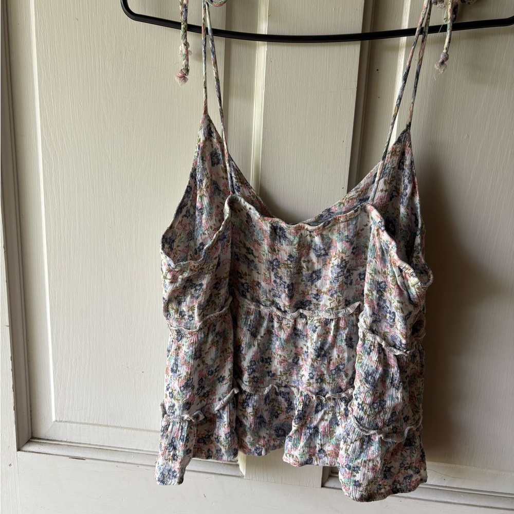 Floral Spaghetti Strap Top